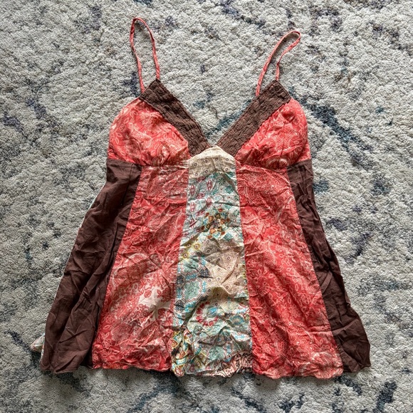 725 Originals Tops - Y2K 725 Originals Patchwork Boho Tank